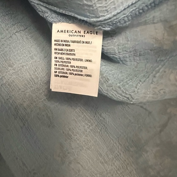 American Eagle Outfitters Blue Floral Blouse - Picture 7 of 7